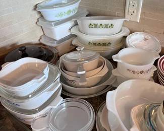 Corning ware and Pyrex…all the good stuff!