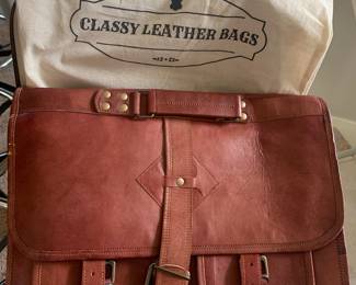 All leather satchel / briefcase 