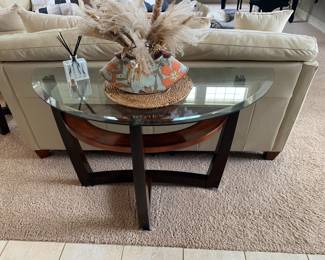 Matching sofa table in contemporary style