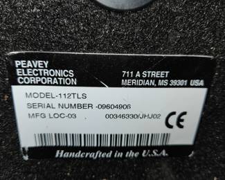 PAIR Peavey Model 112 TLS speakers