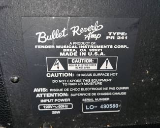 Fender Bullet Reverb amp, PR241