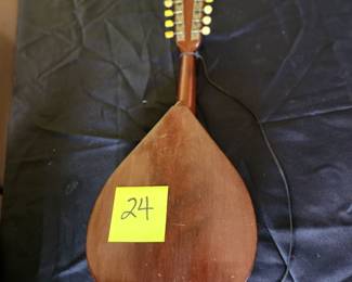 Martin A-style mandolin, with signature of Bill Monroe, back