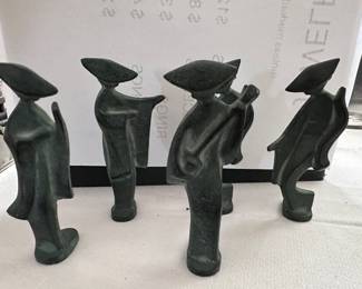 MCM metal Geisha Girls figures