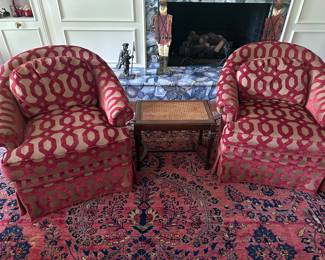 Swivel Chairs by Fairfield 
Wicker top Table
Tin Soldiers 