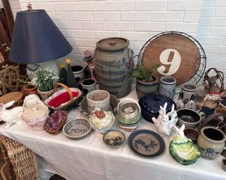 Pottery
Crocs
And Crock lamp