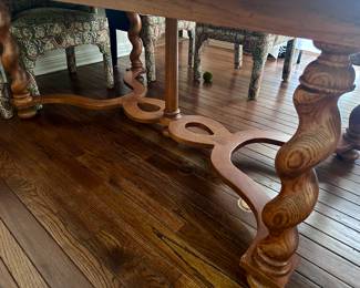 Barley Twist Legs on the Dining Room Table