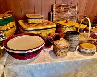 Longaberger Picnic Baskets and Containers 