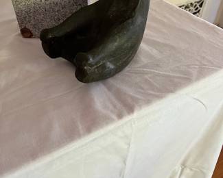 Wah Chang bronze 'Clown' Bear (Artist Wah Chang/1917-2003/CA & Hawaii)