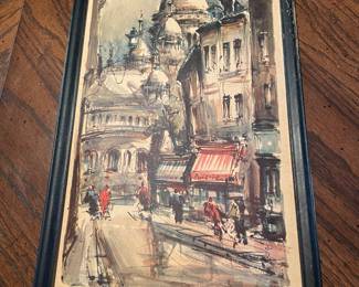 Marius Girard signed art print.