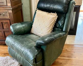 Green leather La-Z-Boy recliner
$400