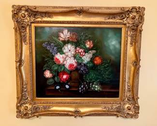 Terrance Alexander oil on canvas still life
$200