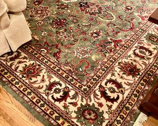 Hand knotted wool area rug
9’8” x 14’
$1200