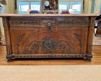 French marble-top sideboard with ormolu
$1200
