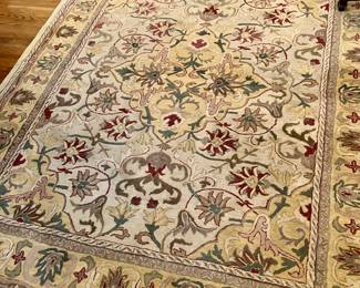 Hand knotted wool area rug
91” x 115”
$600