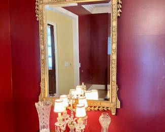 French gilt beveled mirror
38” x 62”
$600