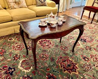 French coffee table with ormolu edge banding
$200