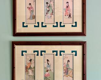 Pair of oriental framed watercolors
$250