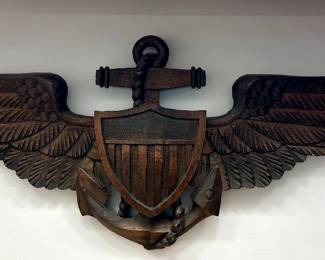 Carved Navy Aviator Wings