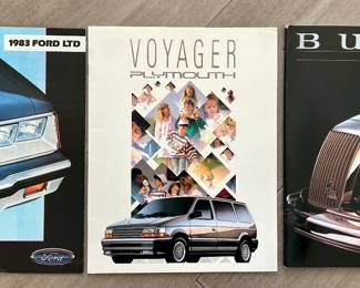 1983 Ford, Plymouth Voyager & 1989 Buick Brochures