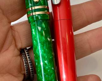 Sheaffer Fountain Pen with 18K Nib & Paul Smith Sterling Silver Fountain Pen