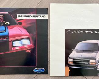 1983 Ford Mustang & 1987 Dodge Caravan Brochures