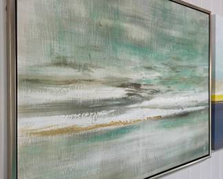 Abstract Oil on Canvas, Framed