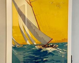 La Baule La Plage Du Soleil Framed Poster