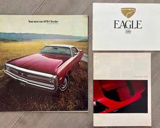 1970 Chrysler, 1989 Eagle & 1986 Pontiac Brochures