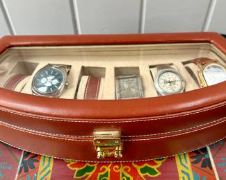 Leather Watch Display Case