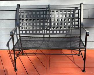 Wrought Iron Loveseat