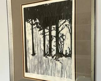 "Save A Tree" 1/100, Signed W.L. Freeman