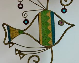 Metal Fish Candle Holder