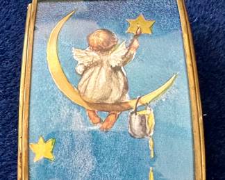 Pretty Glass and Mirrored Trinket Box