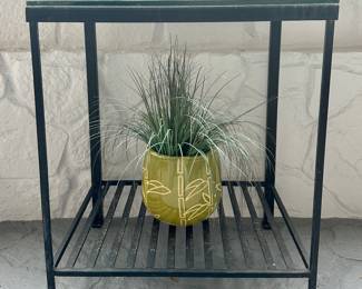 Iron & Glass Side Table