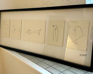 Framed Picasso Animal Print
