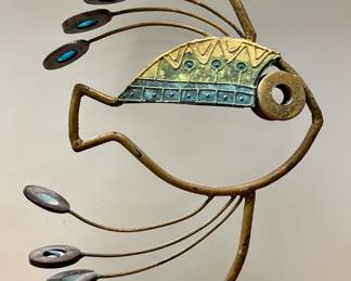 Metal Fish Votive Holder