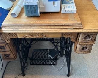 Antique sewing cabinet