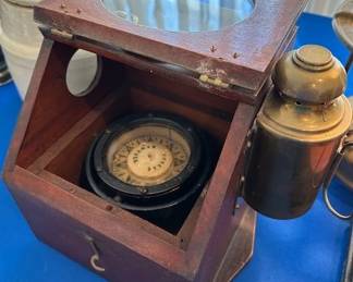 Antique Durkee New York ship compass