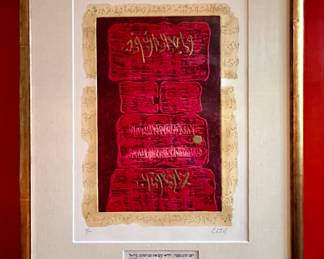 (3) Judaica Lithographs, Signed Castel 9/100