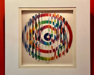 Yaacov Agam Agamograph - Signed & Numbered 3-D Holographic Art 92/99