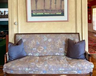 Vintage Louis XVI Upholstered Settee