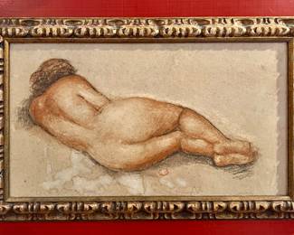 Reclining Nude on Board