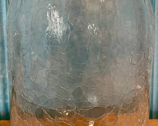Blenko Crackle Glass Vase