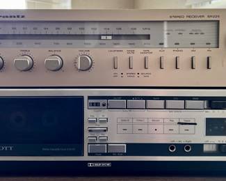 Marantz Receiver SR225 (top) & Scott Cassette Deck 639DC (bottom)