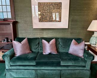 Kincaid Furniture Emerald Velvet Sofa