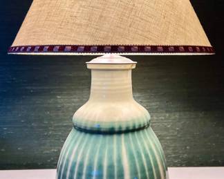 Glazed Pottery Lamp