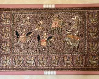 Vintage Burmese Kalaga Tapestry