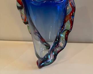 Murano art glass vase 16"