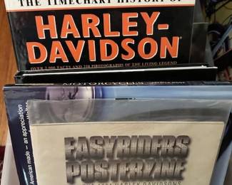 Several Harley Davidson and Motorcycle books
