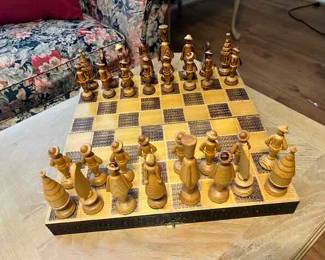 Hand Carved chess set from Poland